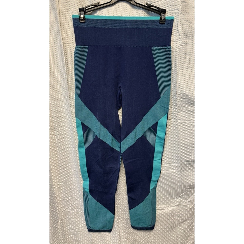 Victoria Secret Pink Cool and Comfy Women's Leggings Blue Teal SZ‎ L